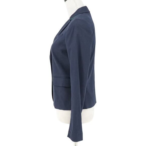 Gap Jacket Womens 0 Navy Blue Academy Blazer Woven Lined Academia Career - Picture 5 of 16